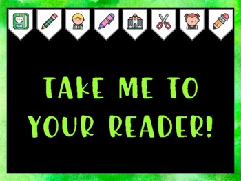 Library Bulletin Board Kit & Door Décor, TAKE ME TO YOUR READER!