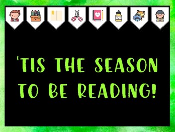 Library Bulletin Board Kit & Door Décor, 'TIS THE SEASON TO BE READING!
