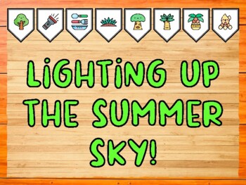 LIGHTING UP THE SUMMER SKY! Camping Bulletin Board Kit
