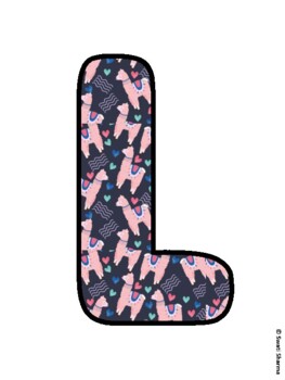 LLAMA STAY SIX FEET AWAY! Alpaca, Llama Bulletin Board Letters