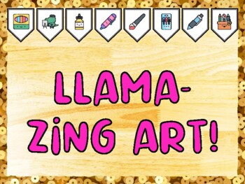 LLAMA-ZING ART! Creativity, Art Bulletin Board Kit