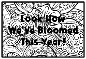 LOOK HOW WE’VE BLOOMED THIS YEAR! Spring Activity, Spring Coloring Pages