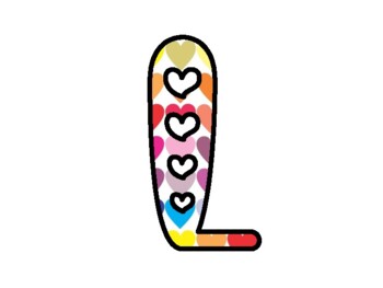 LOVE COMES IN ALL COLORS! Valentine’s Day Bulletin Board Letters