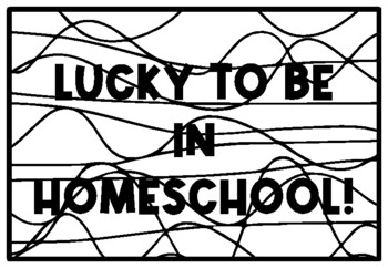 LUCKY TO BE IN HOMESCHOOL! St. Patrick’s Day Activity