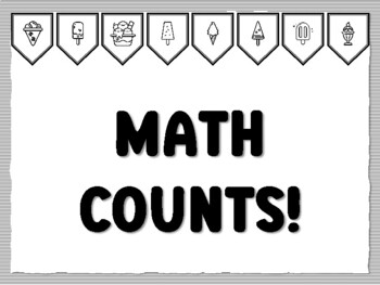 MATH COUNTS! Icecream Bulletin Board Kit