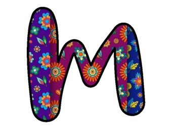 MATH HELPS US BLOOM! Spring Bulletin Board Letters