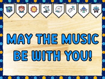 MAY THE MUSIC BE WITH YOU! Galaxy Bulletin Board Kit & Door Décor