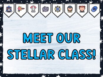 MEET OUR STELLAR CLASS! Galaxy Bulletin Board Kit & Door Décor