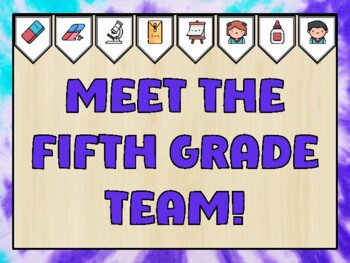 Meet The Teacher Bulletin Board Kit & Door Décor, MEET THE FIFTH GRADE TEAM!