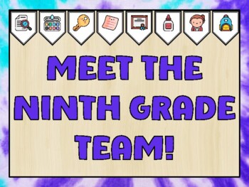 Meet The Teacher Bulletin Board Kit & Door Décor, MEET THE NINTH GRADE TEAM!
