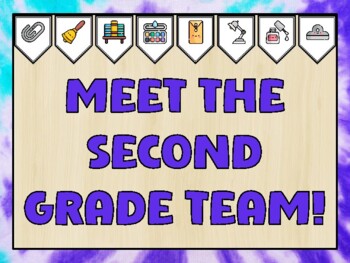 Meet The Teacher Bulletin Board Kit & Door Décor, MEET THE SECOND GRADE TEAM!
