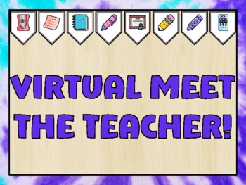 Meet The Teacher Bulletin Board Kit & Door Décor, VIRTUAL MEET THE TEACHER!