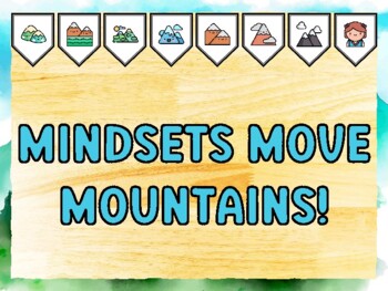 MINDSETS MOVE MOUNTAINS! Mountain Bulletin Board Kit