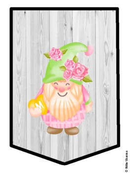 Mothers Day Gnome Bulletin Board Decor, Mothers Day Gnome Banner, Mothers D