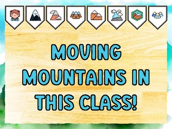 MOVING MOUNTAINS IN THIS CLASS! Mountain Bulletin Board Kit