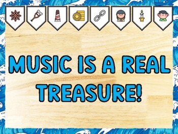 MUSIC IS A REAL TREASURE! Pirate Bulletin Board Kit & Door Décor