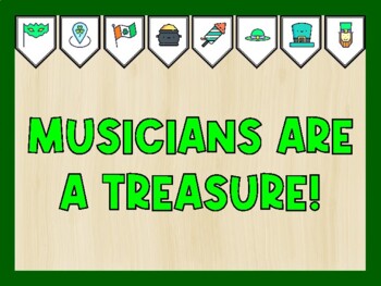 MUSICIANS ARE A TREASURE! St. Patrick's Day Bulletin Board Kit