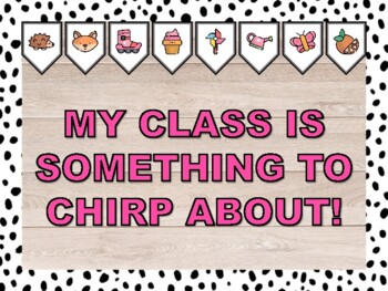 MY CLASS IS SOMETHING TO CHIRP ABOUT! Spring Bulletin Board & Door Décor Kit