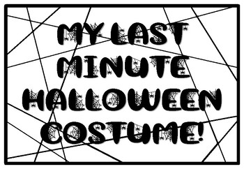 MY LAST MINUTE HALLOWEEN COSTUME!, Halloween Coloring Pages, Halloween Mornin
