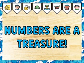 NUMBERS ARE A TREASURE! Pirate Bulletin Board Kit & Door Décor