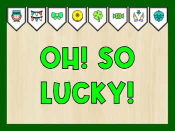 OH! SO LUCKY! St. Patrick's Day Bulletin Board Kit