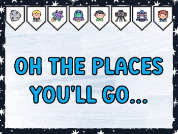 OH THE PLACES YOU'LL GO... Galaxy Bulletin Board Kit & Door Décor