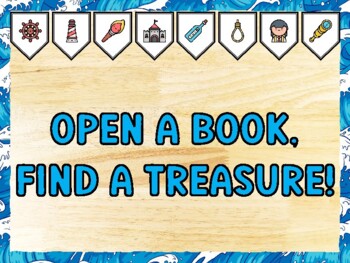 OPEN A BOOK, FIND A TREASURE! Pirate Bulletin Board Kit & Door Décor