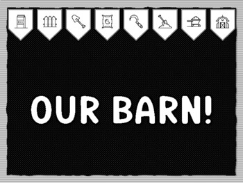 OUR BARN! Ready to print Farm Bulletin Board Kit, Farm Classroom Decor