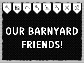 OUR BARNYARD FRIENDS! Ready to print Farm Bulletin Board Kit, Farm Classroom