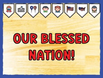 OUR BLESSED NATION! Fourth Of July Bulletin Board Kit