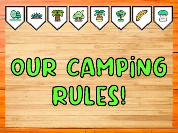 OUR CAMPING RULES! Camping Bulletin Board Kit