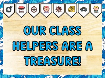 OUR CLASS HELPERS ARE A TREASURE! Pirate Bulletin Board Kit & Door Décor
