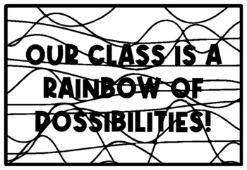 OUR CLASS IS A RAINBOW OF POSSIBILITIES! St. Patrick’s Day Activity