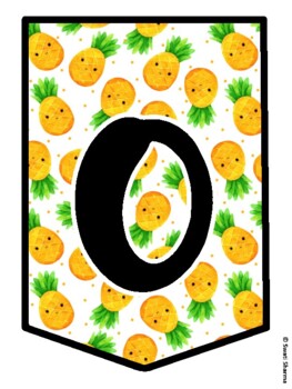 OUR COUNTRY IS SWEET! Summer, Tropical, Pineapple Bulletin Board Letters