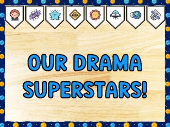 OUR DRAMA SUPERSTARS! Galaxy Bulletin Board Kit & Door Décor