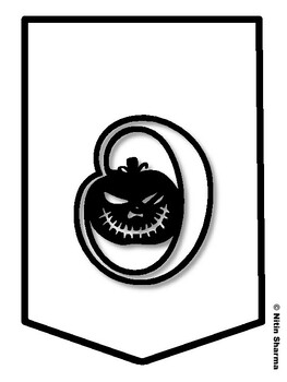 OUR FRIGHTENING WORK! Halloween Bulletin Board Letters, Halloween Banner