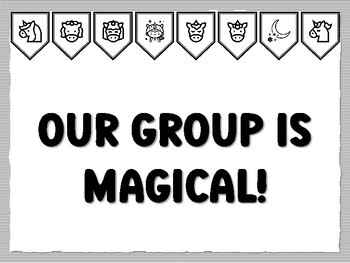OUR GROUP IS MAGICAL! Unicorn Bulletin Board Kit, Ready to print Unicorn Classr
