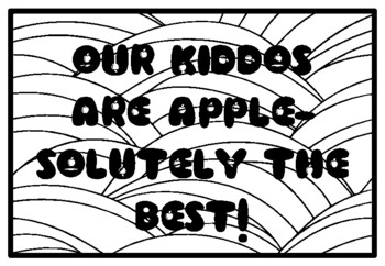 OUR KIDDOS ARE APPLE-SOLUTELY THE BEST! Fall Apple Activity, Apples Coloring