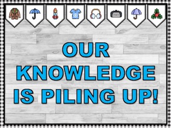 OUR KNOWLEDGE IS PILING UP! Winter Bulletin Board Kit