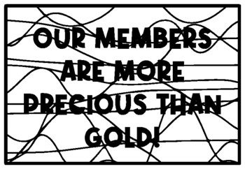 OUR MEMBERS ARE MORE PRECIOUS THAN GOLD! St. Patrick’s Day Activity