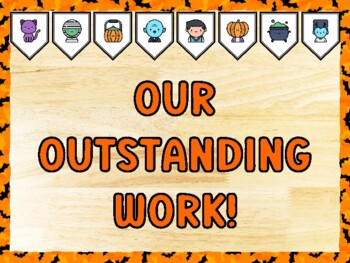 OUR OUTSTANDING WORK! Halloween Bulletin Board Kit & Door Décor