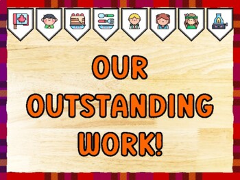 OUR OUTSTANDING WORK! Thanksgiving Bulletin Board Kit & Door Décor