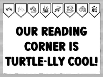 OUR READING CORNER IS TURTLE-LLY COOL! Turtle Bulletin Board Kit