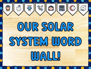 OUR SOLAR SYSTEM WORD WALL! Galaxy Bulletin Board Kit & Door Décor