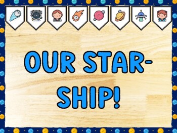 OUR STAR-SHIP! Galaxy Bulletin Board Kit & Door Décor, Galaxy Classroom Décor