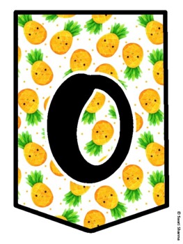 OUR STATE IS SWEET! Summer, Tropical, Pineapple Bulletin Board Letters