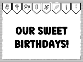 OUR SWEET BIRTHDAYS! Popsicle Bulletin Board Kit
