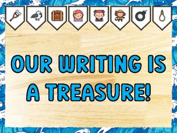 OUR WRITING IS A TREASURE! Pirate Bulletin Board Kit & Door Décor