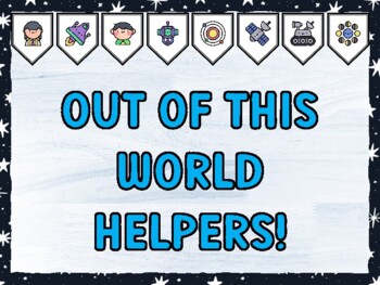 OUT OF THIS WORLD HELPERS! Galaxy Bulletin Board Kit & Door Décor