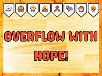 OVERFLOW WITH HOPE! Fall Bulletin Board Kit